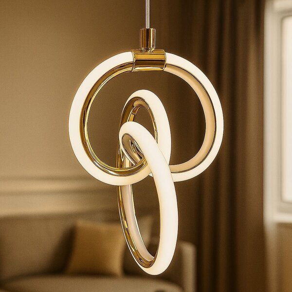 Lampă suspendată LED LHJ092-1CP Gold