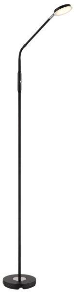 Globo 58504SS - Lampă de podea tactilă cu LED dimabilă SILVIO LED/6,5W/230V neagră