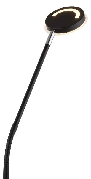 Globo 58504SS - Lampă de podea tactilă cu LED dimabilă SILVIO LED/6,5W/230V neagră