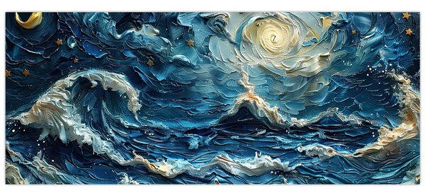 Tablou - Pictura cerului și a mării (120x50 cm)