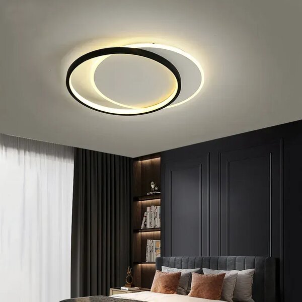 Lampă de tavan LED LHJ076-C NEAGRĂ 40 CM