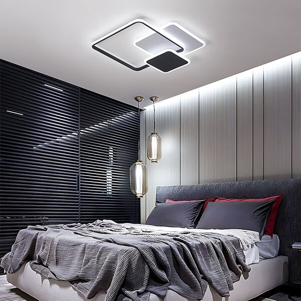 Lampă de tavan LHJ079-C BLACK/WHITE LED