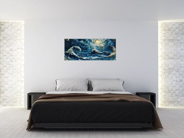 Tablou - Pictura cerului și a mării (120x50 cm)