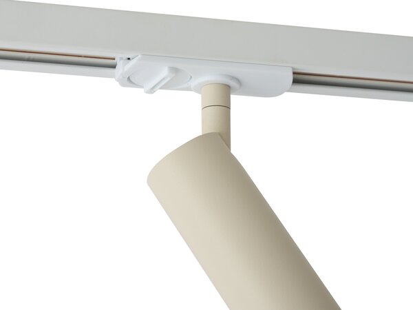 Spot modern bej cu adaptor alb pentru sistem de șină monofazat GU10 35mm - Iconic Jeana Luxe