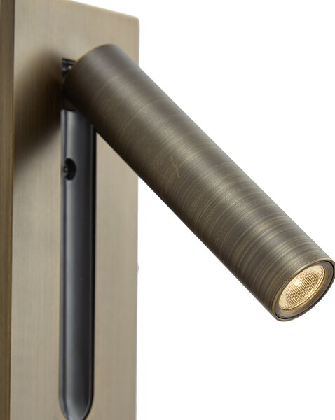 Lampă de perete modernă bronz închis incl. LED - Plaza