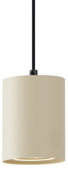 Lampă suspendată modernă bej cu negru pentru sistem de șină monofazat GU10 70mm - Iconic Holt