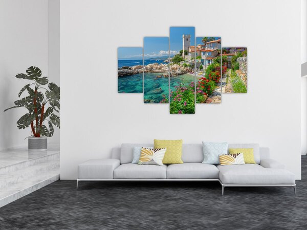 Tablou - Sat pitoresc de coastă (150x105 cm)