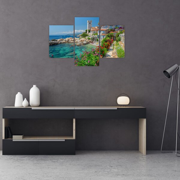 Tablou - Sat pitoresc de coastă (90x60 cm)