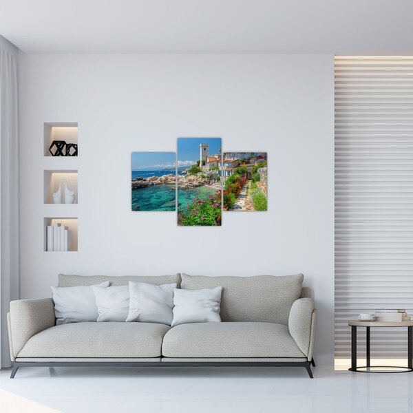 Tablou - Sat pitoresc de coastă (90x60 cm)