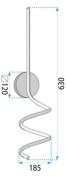 APLICĂ DE PERETE LED LHJ061-W BLACK