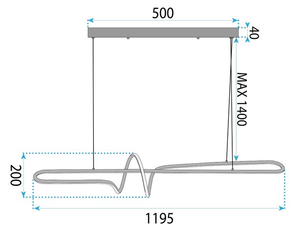 Lampa LED LHJ038-CP BRUSH GOLD