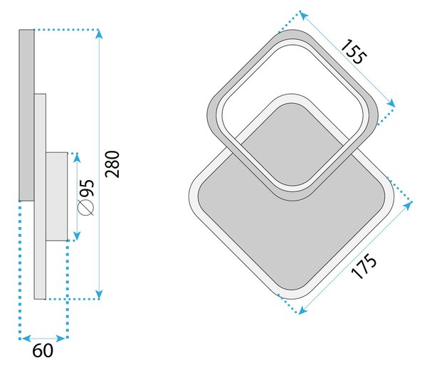 APLICĂ DE PERETE LED LHJ080-W WHITE