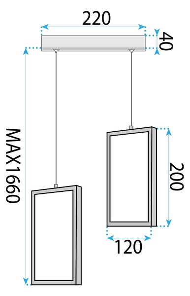 Lampa LED LHJ086-2CP GOLD