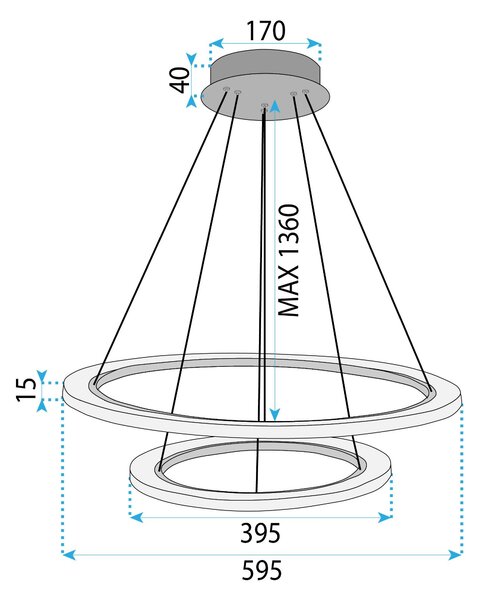 Lampa LED LHJ045-CP2 BRUSH NICKLE