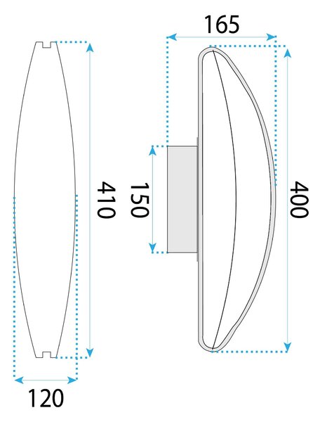 Lampa de perete LED G125-W Rose Gold