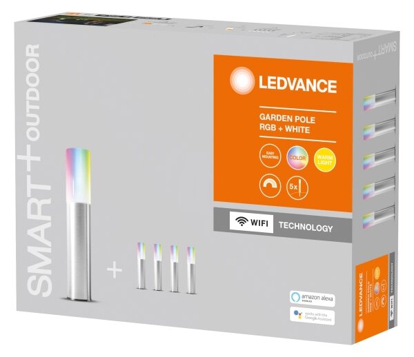 SET 5x lampă LED RGBW de exterior SMART+ GP5xLED/5,7W/230V IP65 Wi-Fi Ledvance