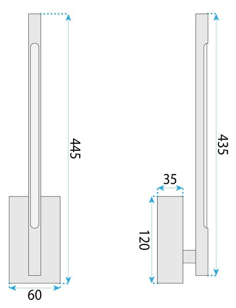 Lampa de perete LED APP1798-W Black