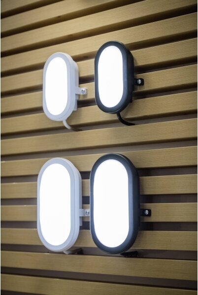 Aplică LED de exterior BULKHEAD LED/6W/230V IP54 neagră Ledvance