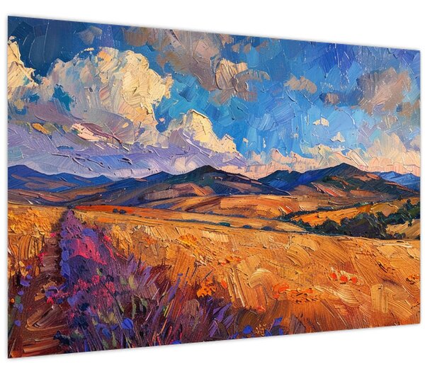 Tablou - Pictură în ulei de peisaj (90x60 cm)