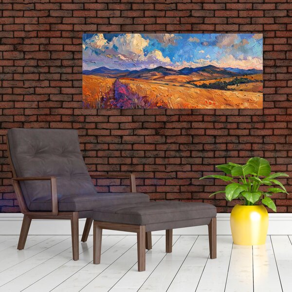 Tablou - Pictură în ulei de peisaj (120x50 cm)