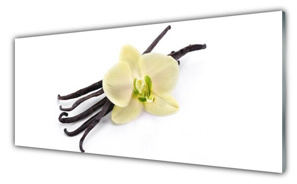 Tablou pe sticla Florale flori verde