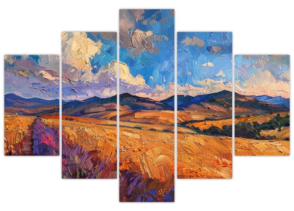 Tablou - Pictură în ulei de peisaj (150x105 cm)