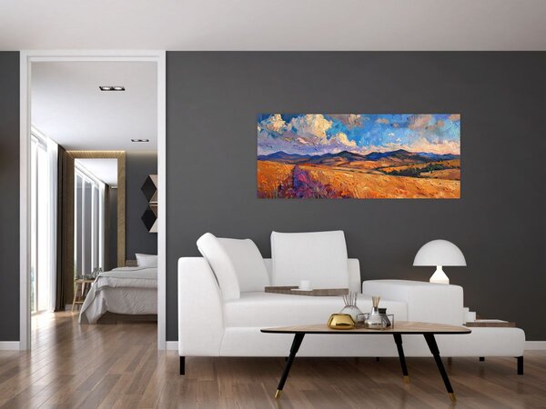Tablou - Pictură în ulei de peisaj (120x50 cm)