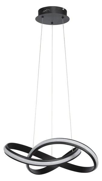 Candelabru LED reglabil suspendat pe cablu SALO LED/28W/230V 3000K negru