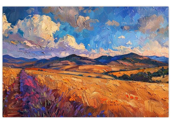 Tablou - Pictură în ulei de peisaj (90x60 cm)