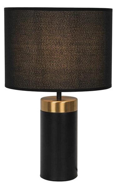 Lampă de masă LUCIANO 1xE27/40W/230V neagră/aurie