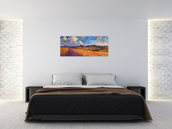 Tablou - Pictură în ulei de peisaj (120x50 cm)