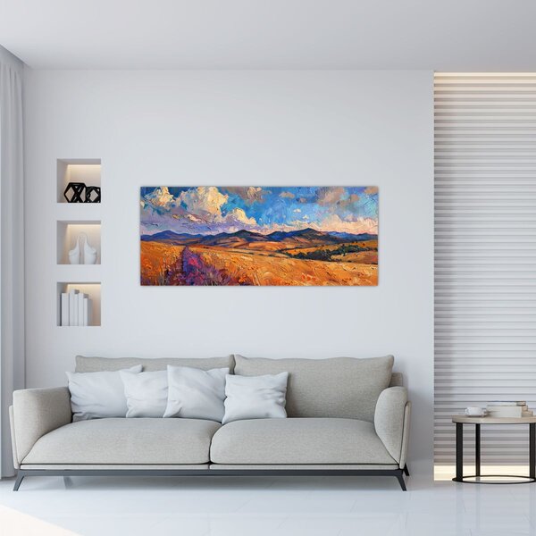 Tablou - Pictură în ulei de peisaj (120x50 cm)