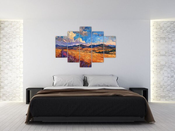 Tablou - Pictură în ulei de peisaj (150x105 cm)