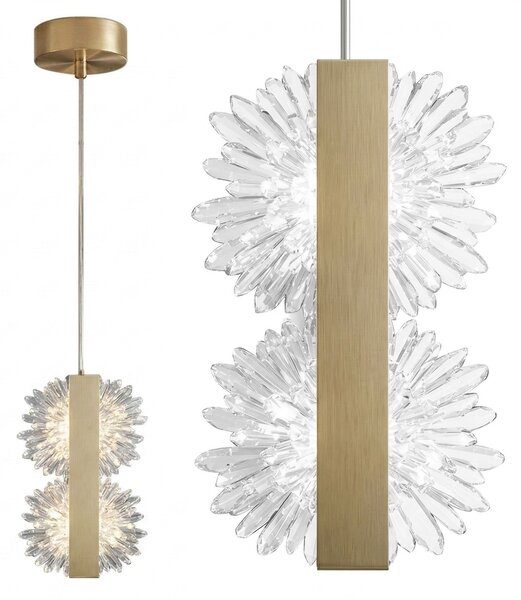 Lampă suspendată LED G148-2CP Gold Brush