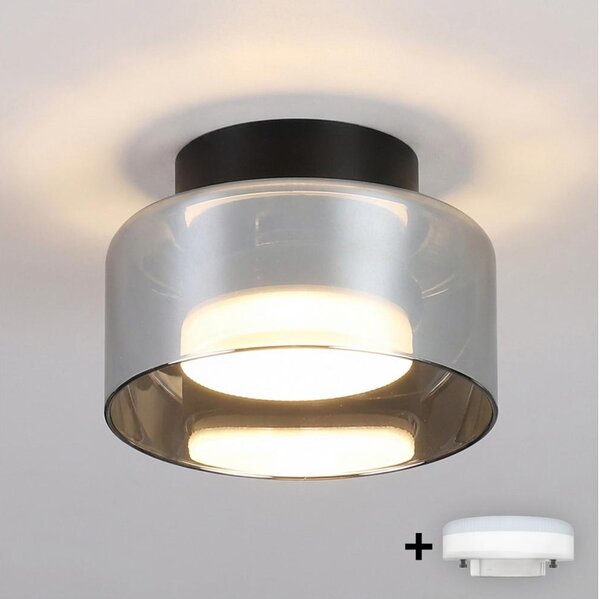 Brilagi-LED Lampă LED RGB încastrată dimmabilă AURA LUX 1xGX53/14W/230V Wi-Fi Tuya negru/fumuriu