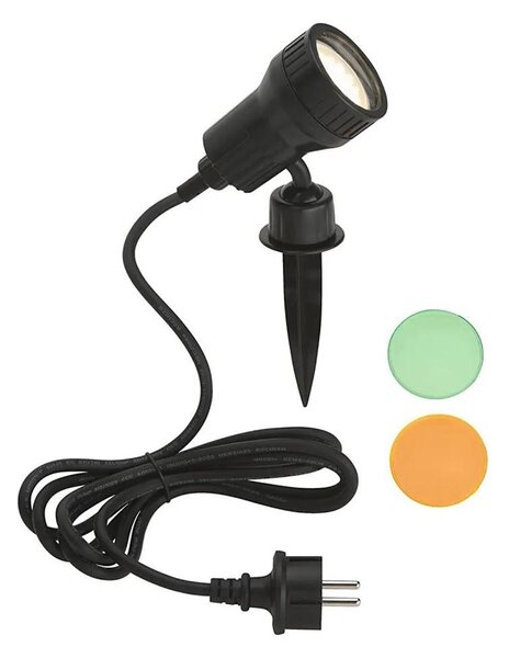 Briloner - Lampă LED de exterior TERRA 1xGU10/3W/230V IP44 neagră