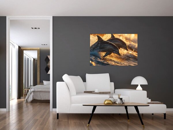 Tablou - Delfinii (90x60 cm)