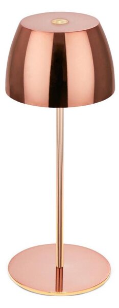 Briloner - Lampă de masă LED MINI, reîncărcabilă, dimabilă, cu comutare tactilă, pentru exterior LED/2,5W/5V IP44 1800 mAh, finisaj cupru