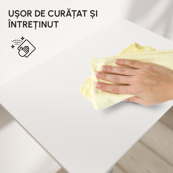 Masuta de perete rabatabila HOMCOM, din MDF pentru Studio, Bucatarie, 60x40x20cm | Aosom Romania