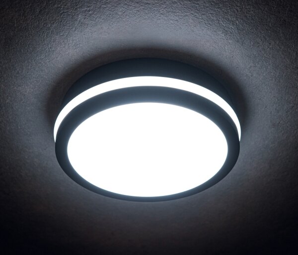 Plafonieră LED de exterior Kanlux 38783 BENO LED/24/30W/230V 3000/3500/4000K IP65 antracit