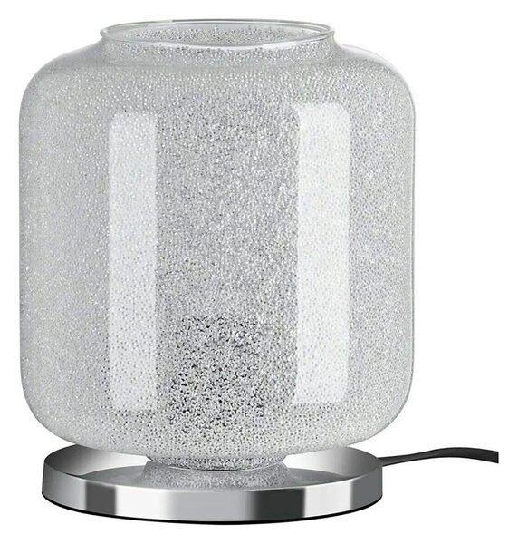 Briloner 7011-018 - Lampă de masă COLD 1xE27/40W/230V sticlă transparentă/crom lucios
