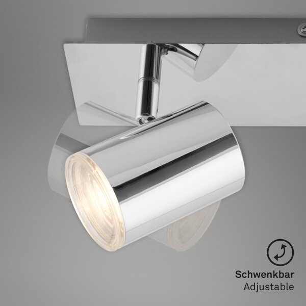 Briloner 2731-028 - Aplică de baie BANYO 2xGU10/5W/230V crom lucios
