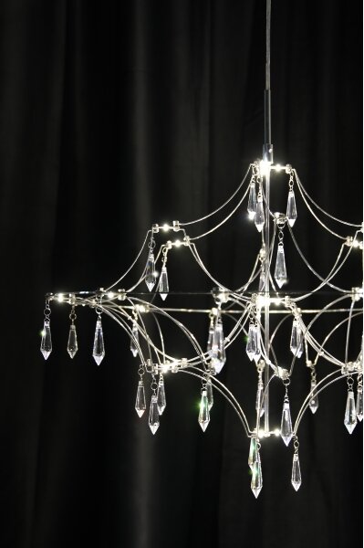 Lustră LED de cristal dimabilă pe cablu Markslöjd 108869 EFESOS LED/14W/230V d. 60 cm