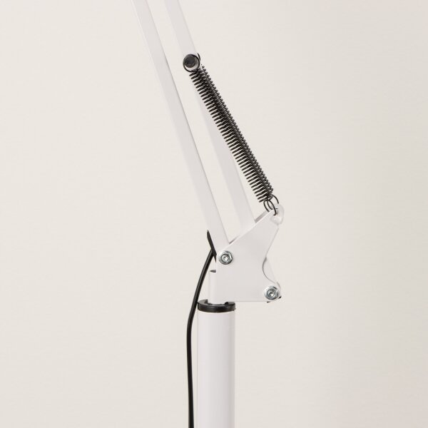 Brilagi - Lampă de podea flexibilă TASKER 1xE27/60W/230V 184 cm albă