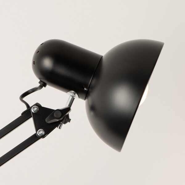 BRILAGI - Lampă de podea flexibilă TASKER 1xE27/60W/230V, 184 cm, neagră