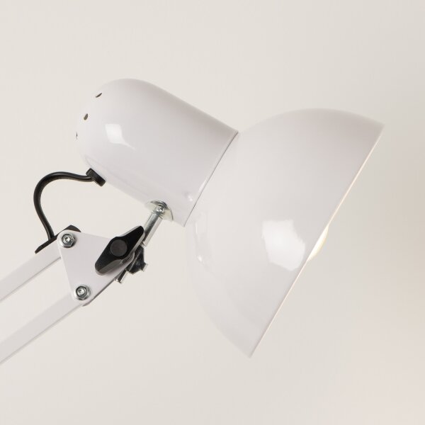 Brilagi - Lampă de podea flexibilă TASKER 1xE27/60W/230V 184 cm albă