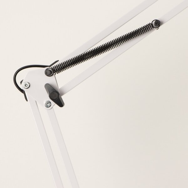 Brilagi - Lampă de podea flexibilă TASKER 1xE27/60W/230V 184 cm albă