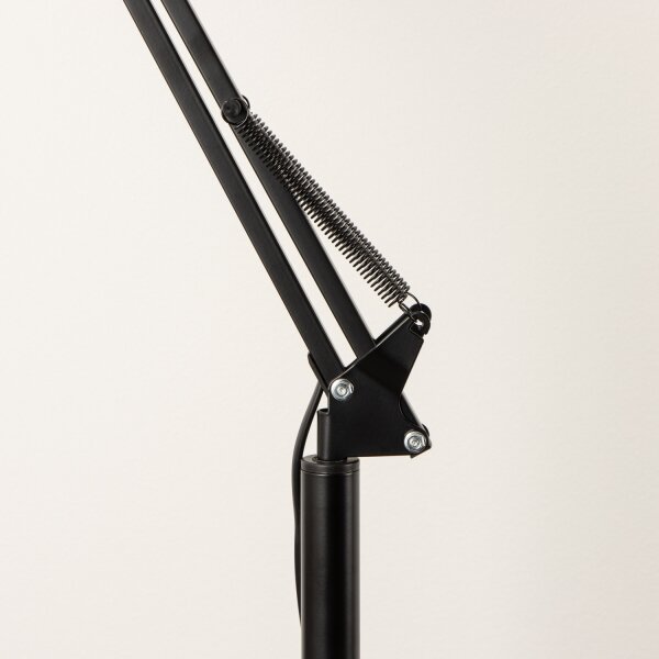 BRILAGI - Lampă de podea flexibilă TASKER 1xE27/60W/230V, 184 cm, neagră