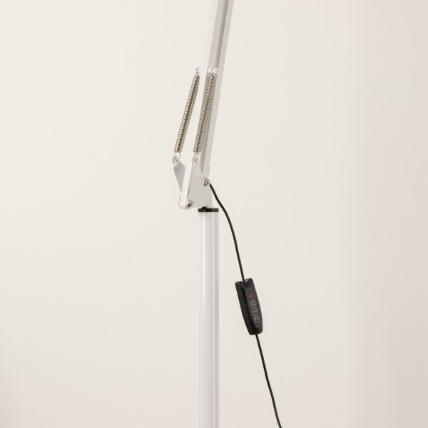 Brilagi - Lampă de podea flexibilă VARIO LED reglabilă, 14W/230V, 157 cm, albă