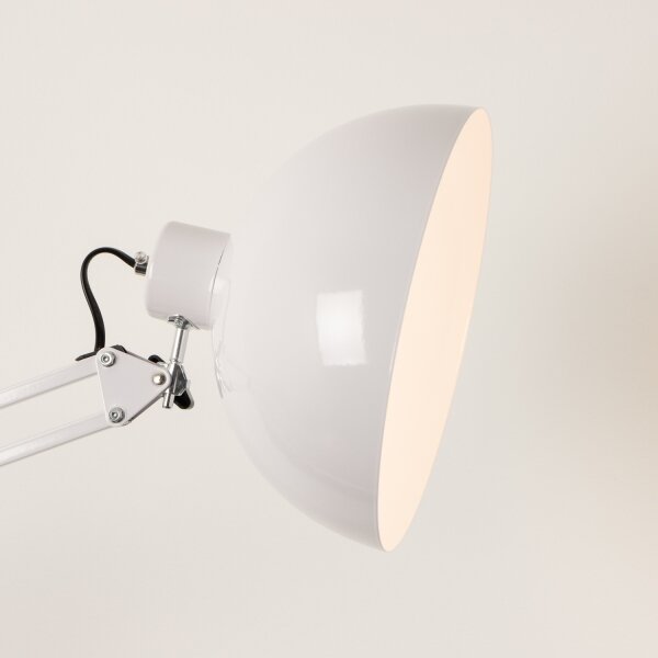 Brilagi - Lampă de podea flexibilă TASKER 1xE27/60W/230V 157 cm albă